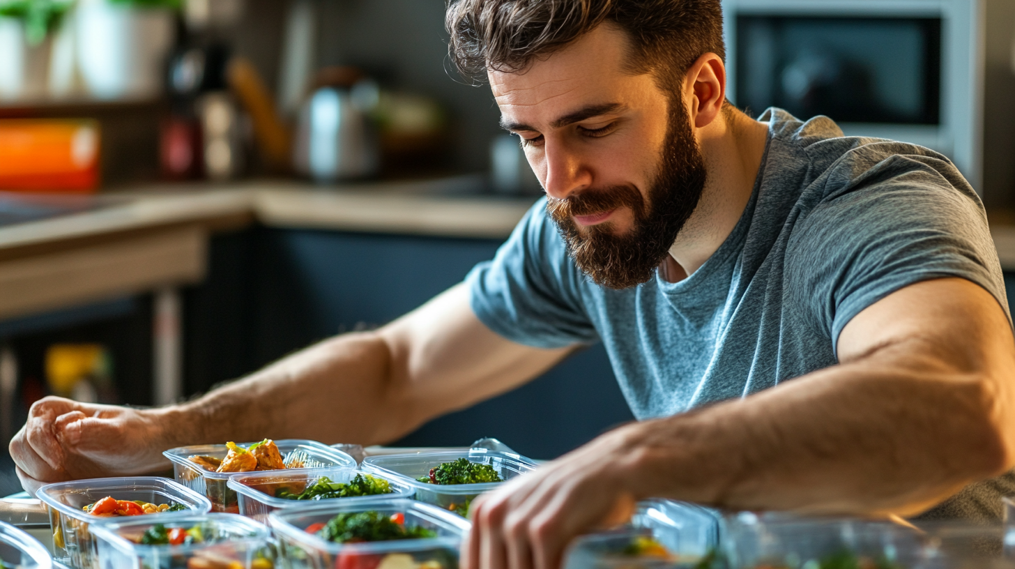 health conscious meal prep container